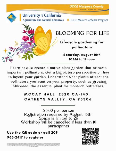 Blooming for Life flyer 2024