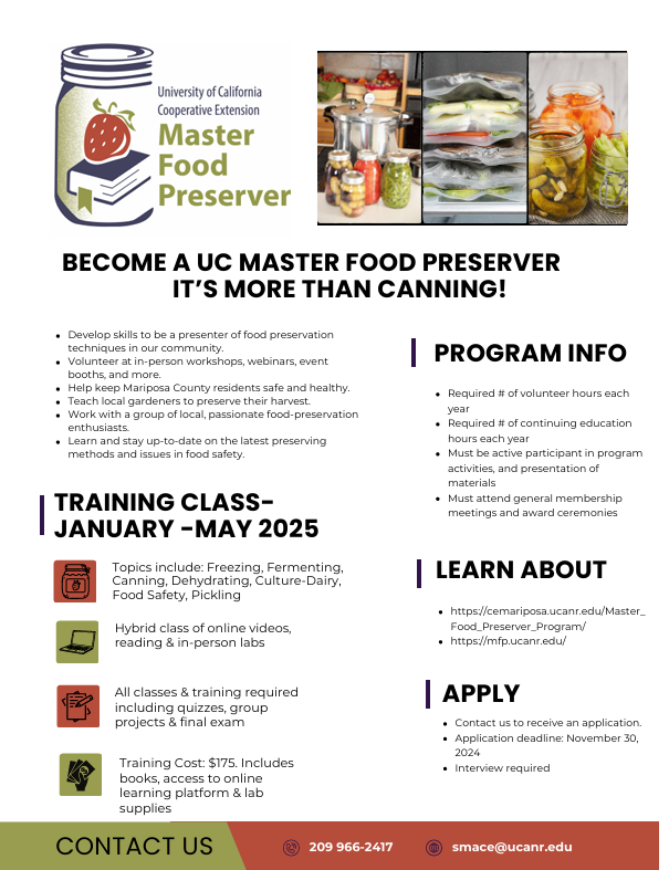 2025 MFP Training Class Flyer