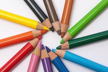Pencils with sharpened tips