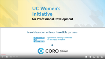 Women from UC Women's Initiative Conference