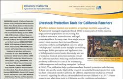 8598 Livestock Protection Tools for California Ranches