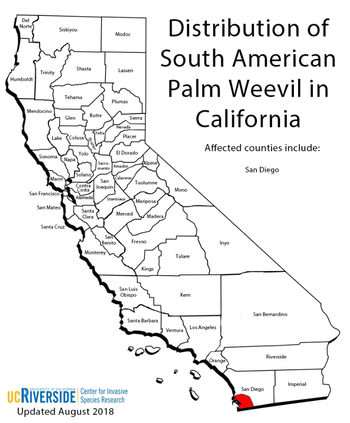 Map courtesy of Mark Hoddle, University of California, Riverside