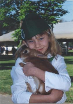 Animal Science-Girl with bunny