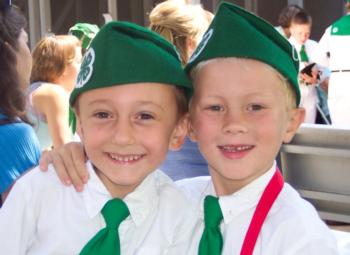 4-H'ers with 4-H hat and uniform