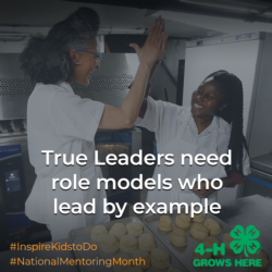 True Leaders need role models who lead by example.