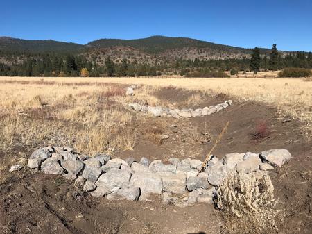 One Rock Dams after construction in October 2020