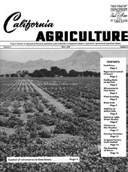 California Agriculture, Vol. 3, No.5