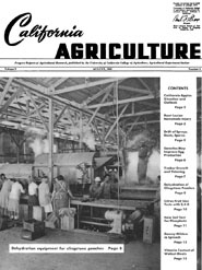 California Agriculture, Vol. 3, No.8