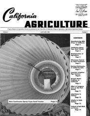 California Agriculture, Vol. 4, No.1