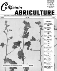 California Agriculture, Vol. 4, No.5
