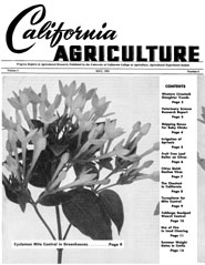 California Agriculture, Vol. 5, No.5