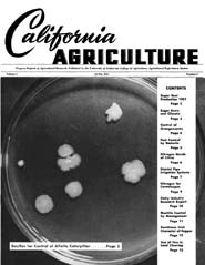 California Agriculture, Vol. 5, No.6
