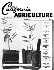 California Agriculture, Vol. 5, No.10