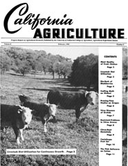 California Agriculture, Vol. 6, No.2