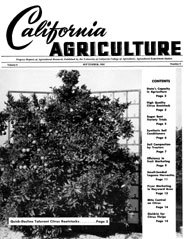California Agriculture, Vol. 6, No.9