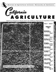 California Agriculture, Vol. 7, No.2