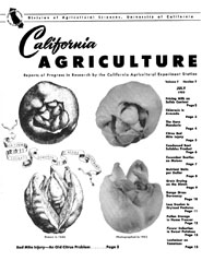 California Agriculture, Vol. 7, No.7