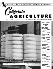 California Agriculture, Vol. 7, No.9