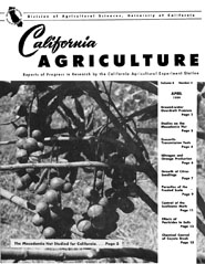 California Agriculture, Vol. 8, No.4