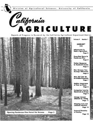 California Agriculture, Vol. 9, No.1