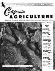 California Agriculture, Vol. 9, No.3