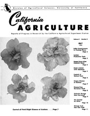 California Agriculture, Vol. 9, No.5