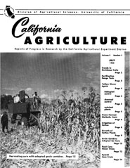 California Agriculture, Vol. 9, No.7