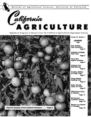 California Agriculture, Vol. 10, No.1