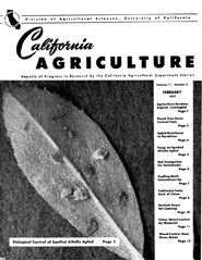 California Agriculture, Vol. 10, No.2