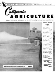 California Agriculture, Vol. 10, No.3