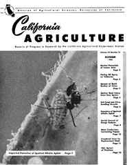 California Agriculture, Vol. 10, No.10