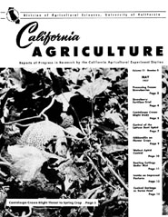 California Agriculture, Vol. 11, No.5