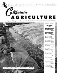 California Agriculture, Vol. 11, No.9
