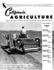 California Agriculture, Vol. 11, No.12