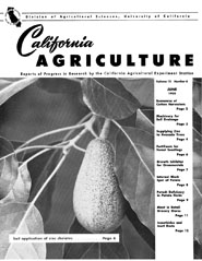 California Agriculture, Vol. 12, No.6