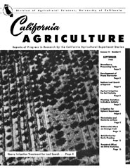California Agriculture, Vol. 12, No.9