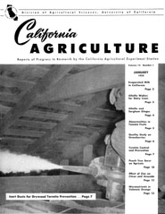 California Agriculture, Vol. 13, No.1