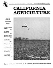 California Agriculture, Vol. 15, No.12