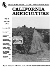 California Agriculture, Vol. 16, No.2