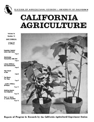 California Agriculture, Vol. 16, No.12