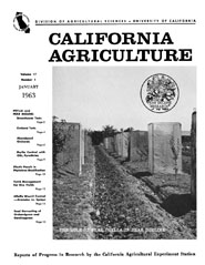 California Agriculture, Vol. 17, No.1