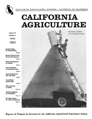 California Agriculture, Vol. 17, No.4