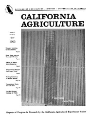 California Agriculture, Vol. 17, No.5