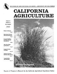California Agriculture, Vol. 17, No.10