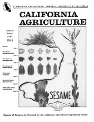 California Agriculture, Vol. 18, No.7