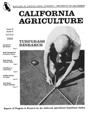 California Agriculture, Vol. 18, No.8
