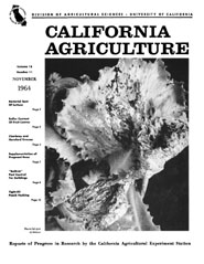 California Agriculture, Vol. 18, No.11