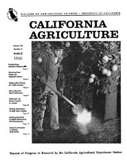 California Agriculture, Vol. 20, No.3