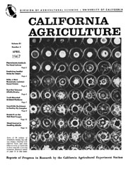 California Agriculture, Vol. 21, No.4