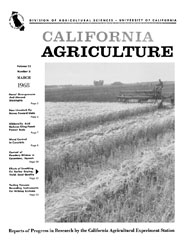 California Agriculture, Vol. 22, No.3